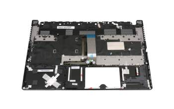 Keyboard incl. topcase DE (german) black/black with backlight original suitable for MSI WS63 8SJ (MS-16K6)