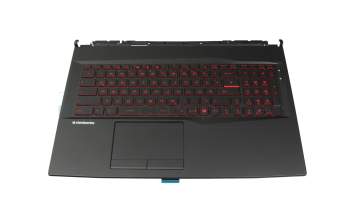 Keyboard incl. topcase DE (german) black/black with backlight suitable for MSI GL75 Leopard 10SCSK/10SCXK (MS-17E8)