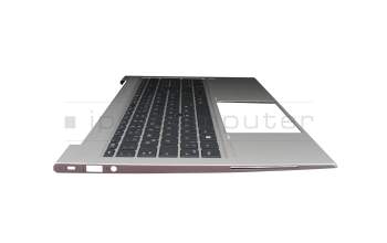 Keyboard incl. topcase DE (german) black/black with mouse-stick original suitable for HP EliteBook 850 G7