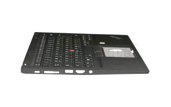 Keyboard incl. topcase DE (german) black/black with mouse-stick suitable for Lenovo ThinkPad T490 (20RY/20RX)