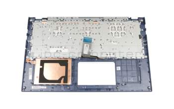 Keyboard incl. topcase DE (german) black/blue original suitable for Asus VivoBook 15 R564DA