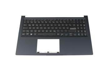 Keyboard incl. topcase DE (german) black/blue original suitable for Asus X1504ZA