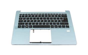 Keyboard incl. topcase DE (german) black/blue with backlight original suitable for Acer Swift 3 (SF314-41)