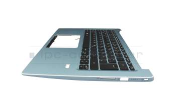 Keyboard incl. topcase DE (german) black/blue with backlight original suitable for Acer Swift 3 (SF314-41)