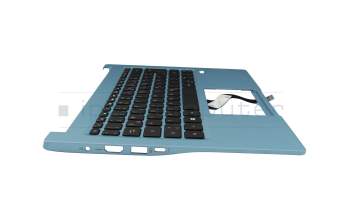 Keyboard incl. topcase DE (german) black/blue with backlight original suitable for Acer Swift 3 (SF314-57)