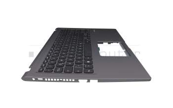 Keyboard incl. topcase DE (german) black/grey original suitable for Asus F515JP