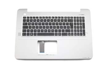 Keyboard incl. topcase DE (german) black/grey original suitable for Asus F756UJ