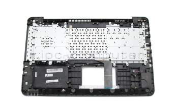 Keyboard incl. topcase DE (german) black/grey original suitable for Asus F756UJ