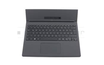 Keyboard incl. topcase DE (german) black/grey original suitable for Asus Transformer 3 T305CA