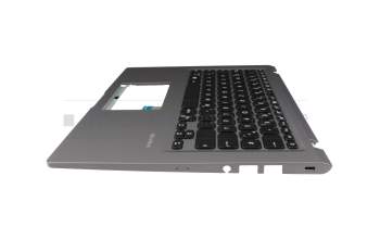 Keyboard incl. topcase DE (german) black/grey original suitable for Asus VivoBook 14 F415EA