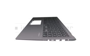 Keyboard incl. topcase DE (german) black/grey original suitable for Asus VivoBook S15 S512JA
