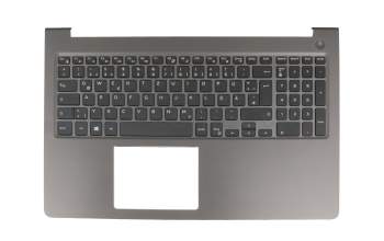 Keyboard incl. topcase DE (german) black/grey original suitable for Dell Inspiron 15 (5567)