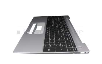 Keyboard incl. topcase DE (german) black/grey original suitable for Emdoor NS15AD