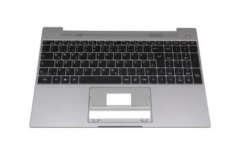 Keyboard incl. topcase DE (german) black/grey original suitable for Medion Akoya E15301/E15302 (NS15AP)