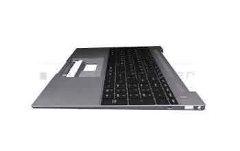 Keyboard incl. topcase DE (german) black/grey original suitable for Medion Akoya E15301/E15302 (NS15AP)