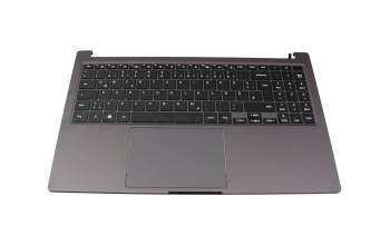 Keyboard incl. topcase DE (german) black/grey original suitable for Samsung Galaxy Book2 15 (NP750XEE)