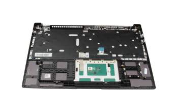 Keyboard incl. topcase DE (german) black/grey original suitable for Samsung Galaxy Book2 15 (NP750XEE)