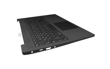 Keyboard incl. topcase DE (german) black/grey with backlight Fingerprint original suitable for Lenovo IdeaPad 5-15ARE05 (81YQ)