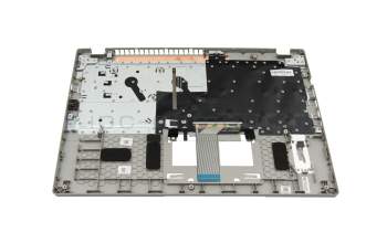 Keyboard incl. topcase DE (german) black/grey with backlight original suitable for Acer Aspire Vero 15 (AV15-52)