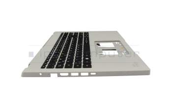 Keyboard incl. topcase DE (german) black/grey with backlight original suitable for Acer Aspire Vero 15 (AV15-52)
