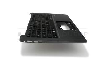 Keyboard incl. topcase DE (german) black/grey with backlight original suitable for Acer TravelMate X3 (X349-G2-M)