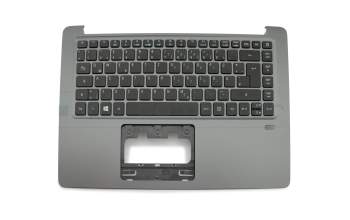 Keyboard incl. topcase DE (german) black/grey with backlight original suitable for Acer TravelMate X3 (X349-M)