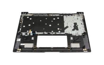 Keyboard incl. topcase DE (german) black/grey with backlight original suitable for Asus UX3404VC