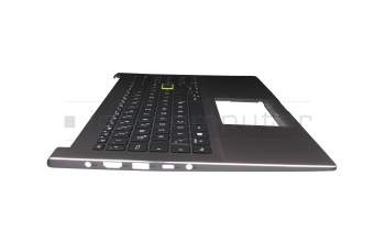 Keyboard incl. topcase DE (german) black/grey with backlight original suitable for Asus VivoBook 15 X521FA