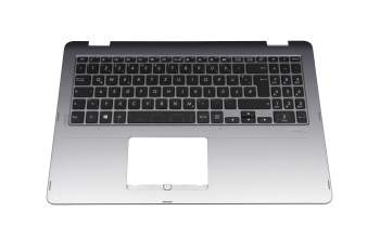 Keyboard incl. topcase DE (german) black/grey with backlight original suitable for Asus VivoBook Flip 15 TP510UA