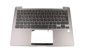 Keyboard incl. topcase DE (german) black/grey with backlight original suitable for Asus ZenBook 13 UX331UA