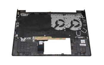 Keyboard incl. topcase DE (german) black/grey with backlight original suitable for HP Victus 15-fb0000