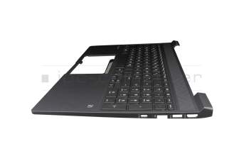 Keyboard incl. topcase DE (german) black/grey with backlight original suitable for HP Victus 15-fb0000