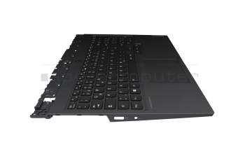 Keyboard incl. topcase DE (german) black/grey with backlight original suitable for Lenovo Legion 5-15ARH05H (82B1)