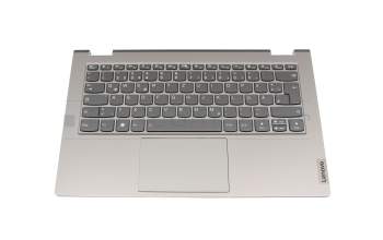 Keyboard incl. topcase DE (german) black/grey with backlight original suitable for Lenovo ThinkBook 14s Yoga G2 (21DM)