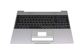 Keyboard incl. topcase DE (german) black/grey with backlight original suitable for Medion Akoya E15407/E15408 (NS15IC)