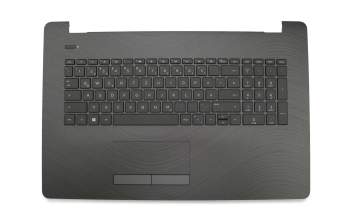 Keyboard incl. topcase DE (german) black/grey with fine pattern original suitable for HP 17-bs500