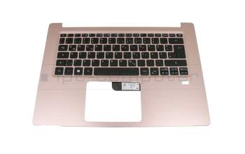 Keyboard incl. topcase DE (german) black/pink with backlight original suitable for Acer Swift 3 (SF314-52G)
