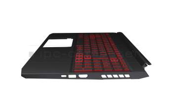 Keyboard incl. topcase DE (german) black/red/black with backlight (Geforce1650) original suitable for Acer Nitro 5 (AN515-44)