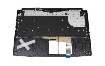 Keyboard incl. topcase DE (german) black/red/black with backlight original suitable for MSI Katana GF66 11SC