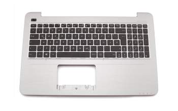 Keyboard incl. topcase DE (german) black/rosé original suitable for Asus F556UV