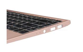 Keyboard incl. topcase DE (german) black/rosé original suitable for MSI Modern 14 B11M/B11MW (MS-14D2)