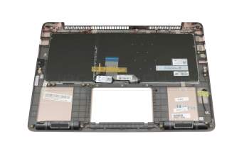 Keyboard incl. topcase DE (german) black/rosé with backlight original suitable for Asus ZenBook UX310UA