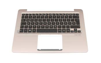 Keyboard incl. topcase DE (german) black/rosé with backlight original suitable for Asus ZenBook UX410UQ
