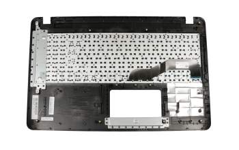 Keyboard incl. topcase DE (german) black/silver for ODD slots original suitable for Asus VivoBook F543UA