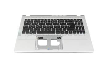 Keyboard incl. topcase DE (german) black/silver original suitable for Acer Aspire 3 (A315-24P)