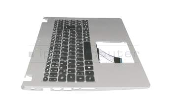 Keyboard incl. topcase DE (german) black/silver original suitable for Acer Aspire 5 (A515-52G)