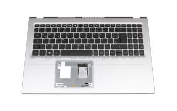 Keyboard incl. topcase DE (german) black/silver original suitable for Acer Aspire 5 (A515-56)