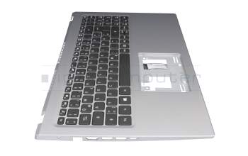 Keyboard incl. topcase DE (german) black/silver original suitable for Acer Aspire 5 (A515-56G)