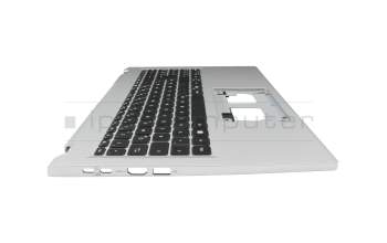 Keyboard incl. topcase DE (german) black/silver original suitable for Acer Aspire Go 15 (AG15-41P)