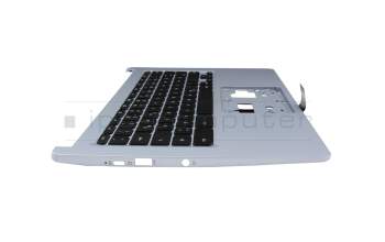 Keyboard incl. topcase DE (german) black/silver original suitable for Acer Chromebook 314 (CB314-1H)